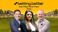 Betfair racing cheat for Royal Ascot day 5